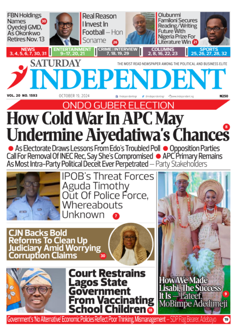 Nigerian Newspapers: Top Stories For Today(19/10/24)