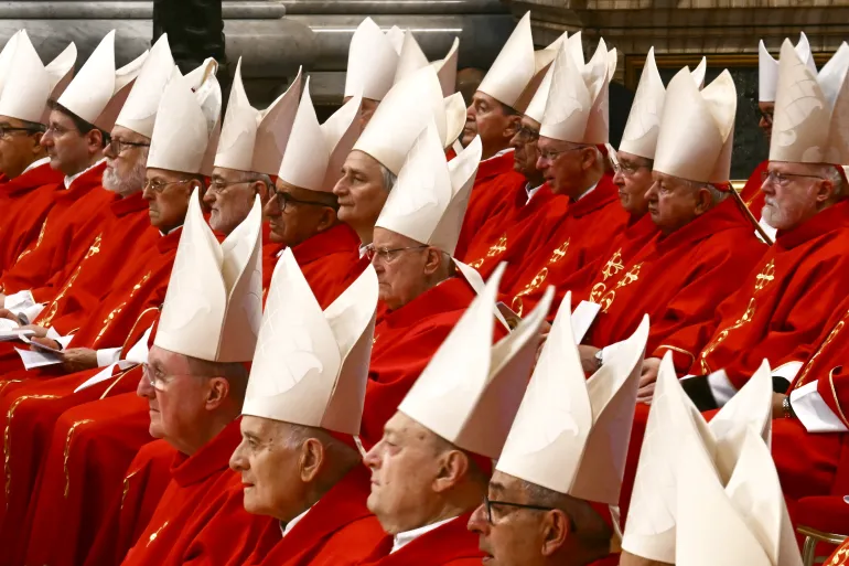 Cardinals at the Vatican for a gathering of all members of the College of Cardinals