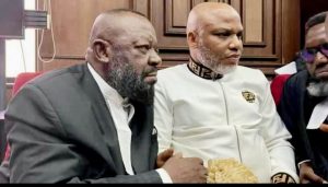 Barrister Alloy Ejimako, the counsel to Nnamdi Kanu
