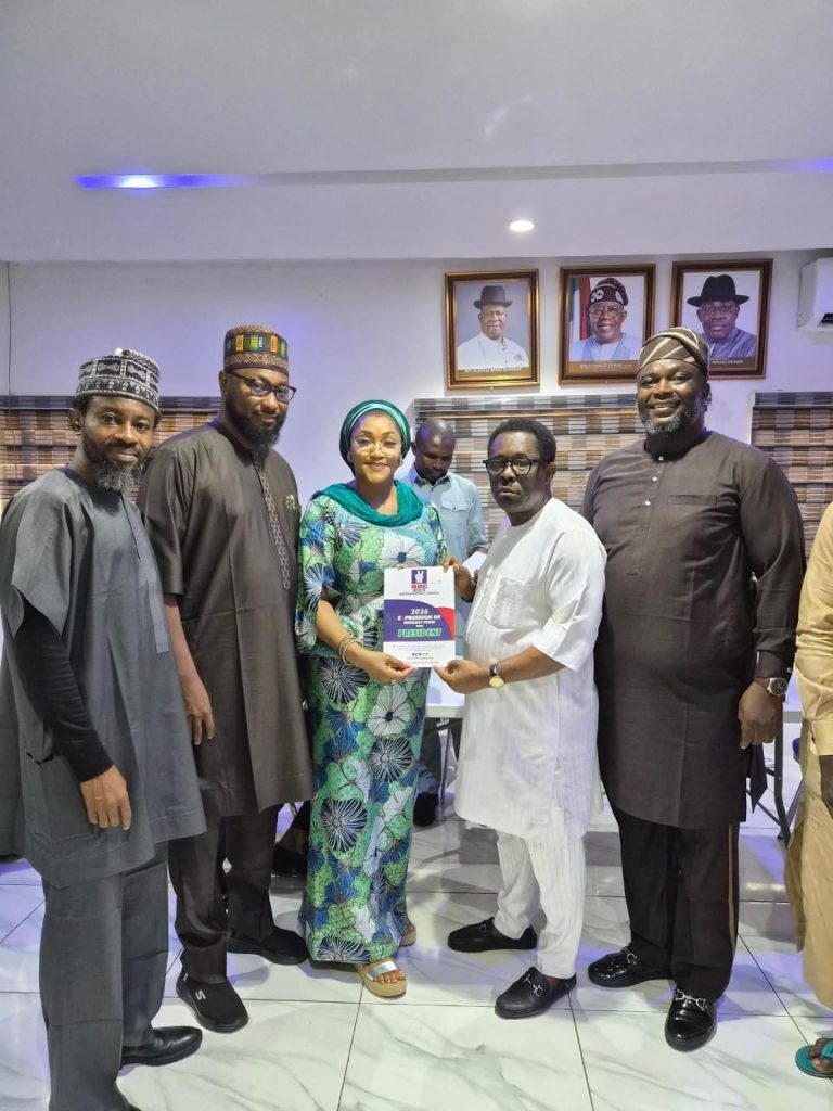 A delegation of political allies