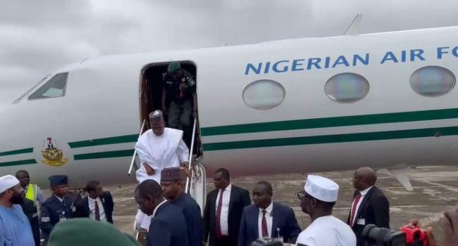 Shettima Arrives In Minna To Condole With Niger Over NSCDC Custodial Deaths