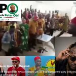 Thousands of disappointed APGA members sang as they dumped the party and joined the NDC
